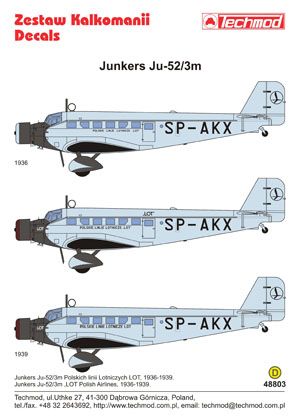 1:48 Junkers Ju 52/3m