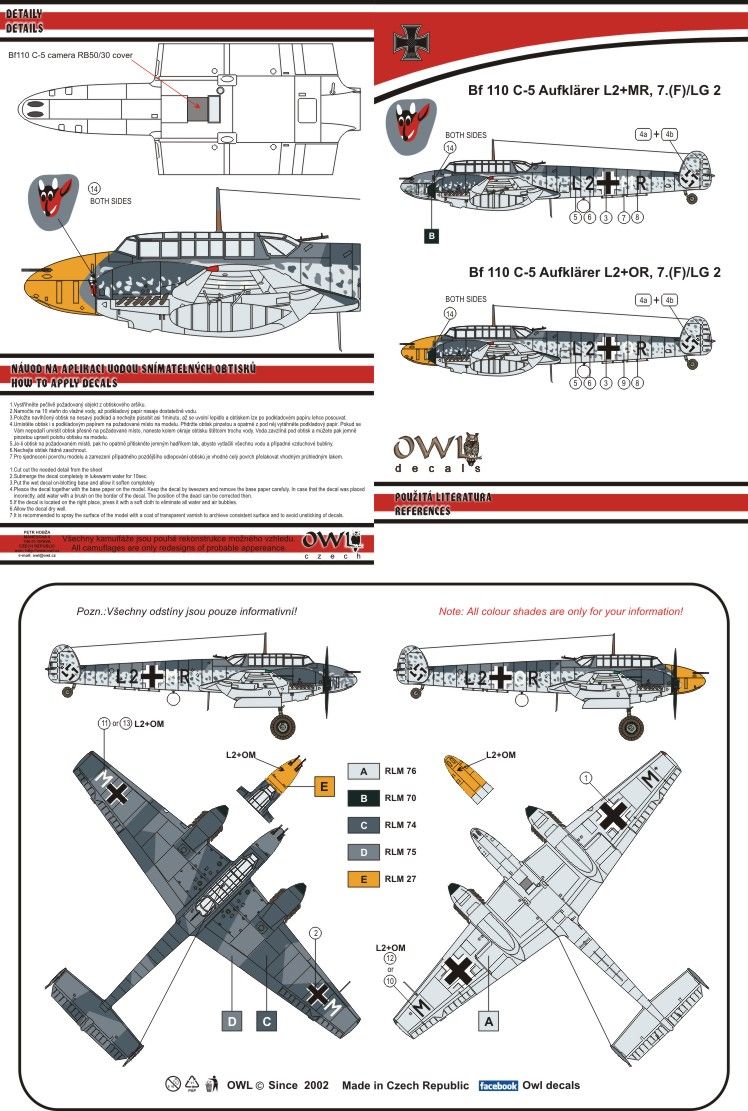 1 48 Messerschmitt Bf 110c 5 L2 Or